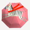 1pc Zebra Pattern Automatic Folding Umbrella - Compact Travel Umbrella with Auto Open/Close 8-Rib Heavy-Duty Shaft for Women/Men -l049