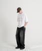 EZKATON Touch Stripe Denim Pants Black Kmlp6883