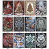 Special Shaped Xmas Diamond Painting Journal Notebook Diamond Painting Diary Book 50 Pages Crystal Notepad Sketchbook for Adults