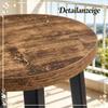 Table Stool, Breakfast Stool, Bistro Style High Chair, Set of 2 Bar Stools, Kitchen Stool, Bar Chair with Footrest (Only 2Pcs Chairs)