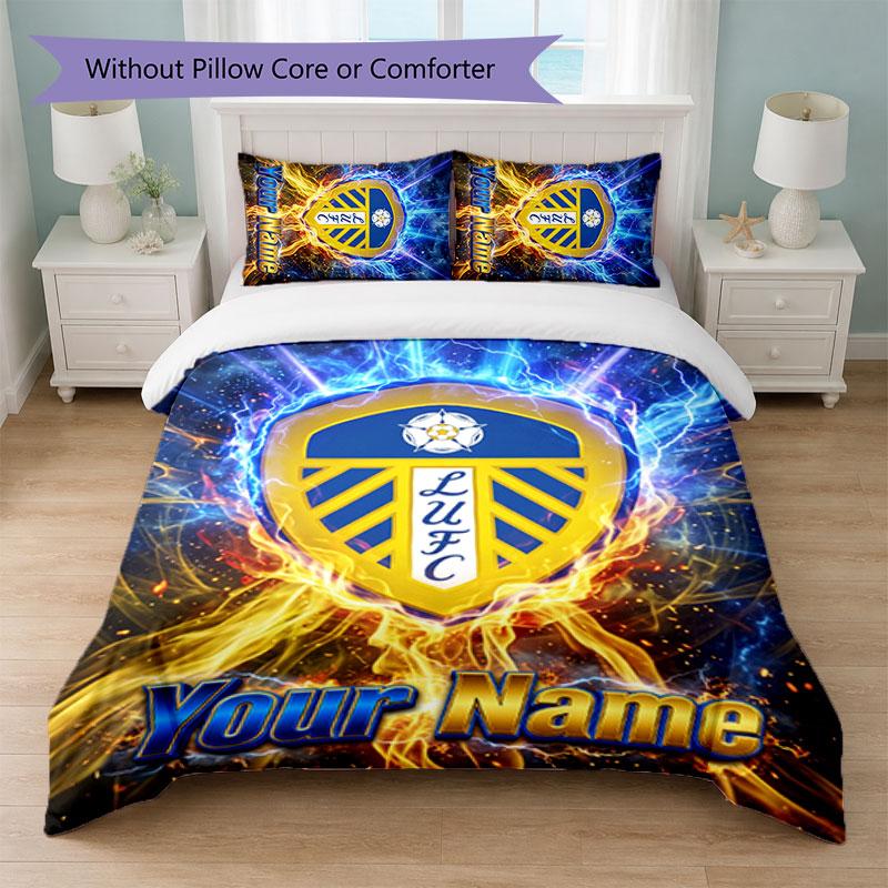 Leeds United Pielāgojama Nosaukuma Teksta Gultasveļas