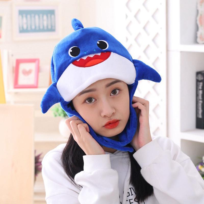 Mignon Bonnet Court en Peluche en Forme de Requin Accessoire Photo Chapeau de Costume