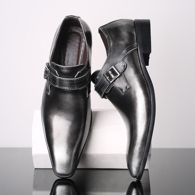 Plus Size 39-48 Men Wedding Microfiber Leather Formal Business Pointed Toe Dress Oxford Flats Shoes