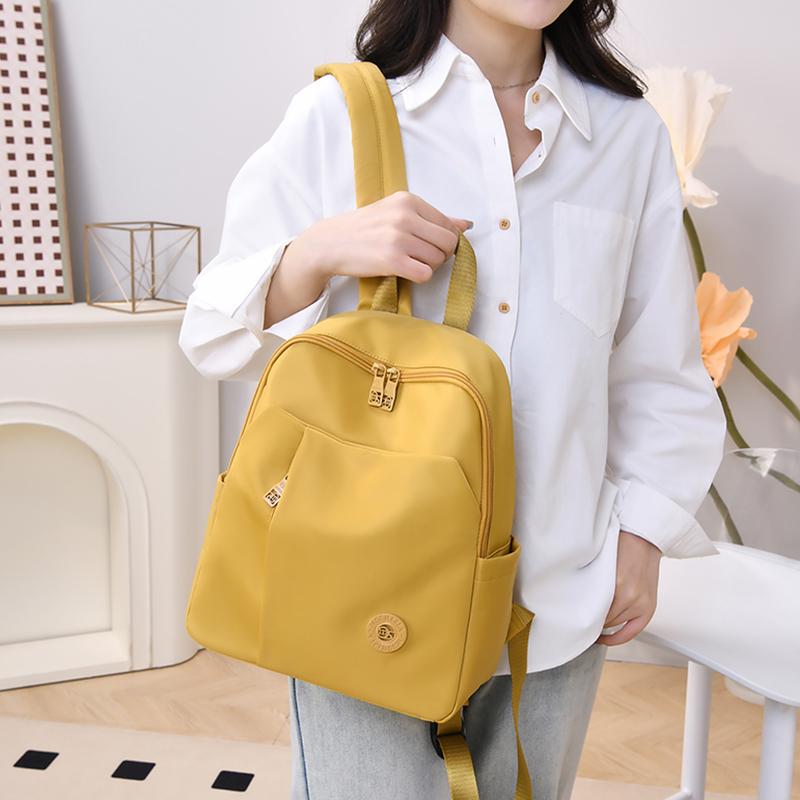 Fashion Backpack Female Waterproof Nylon Daypack Women Shoulder Bag Lightweight Travel Rucksack Multiple Pockets Schoolbag
