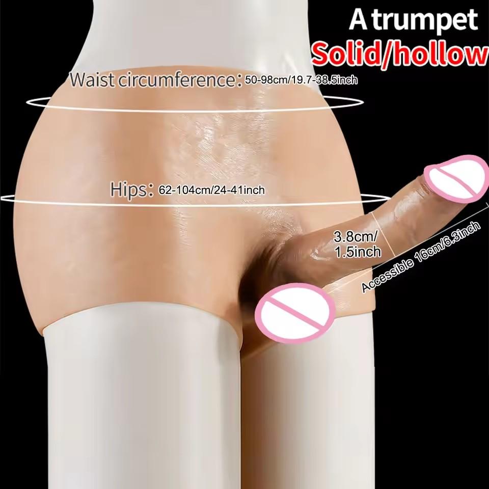 Kadınlar İçin Giyilebilir Gerçekçi Büyük Penis Dildo Külotlu Esnek G Noktası Dildoları Külotlu Dick Lezbiyenler İçin Silikon Seks Oyuncakları