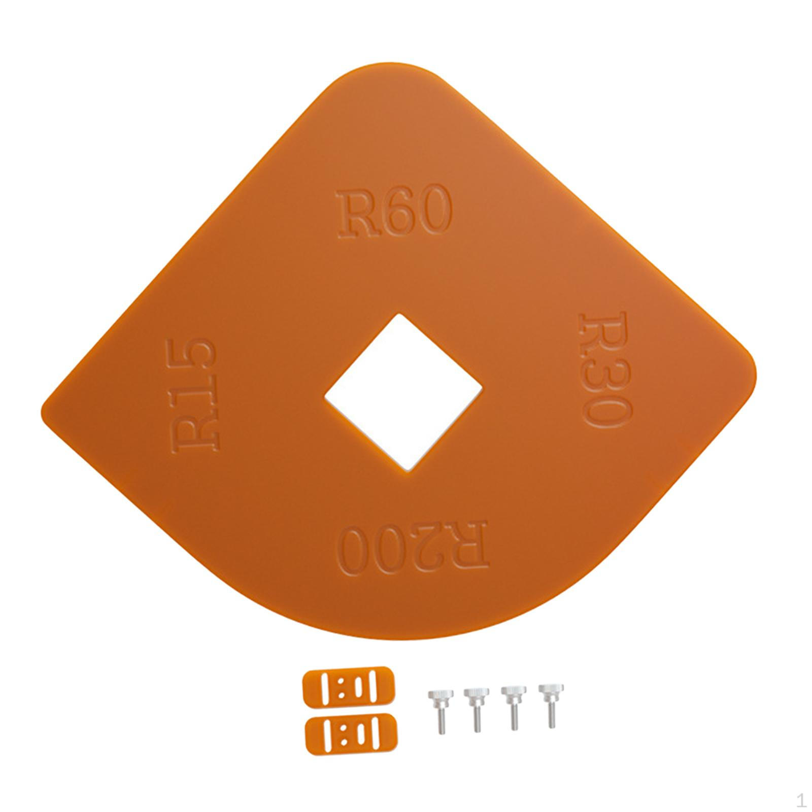 

- Угловой шаблон, деревообработка для гладких углов, инструмент для обрезки, шаблон для позиционирования углов, Style B