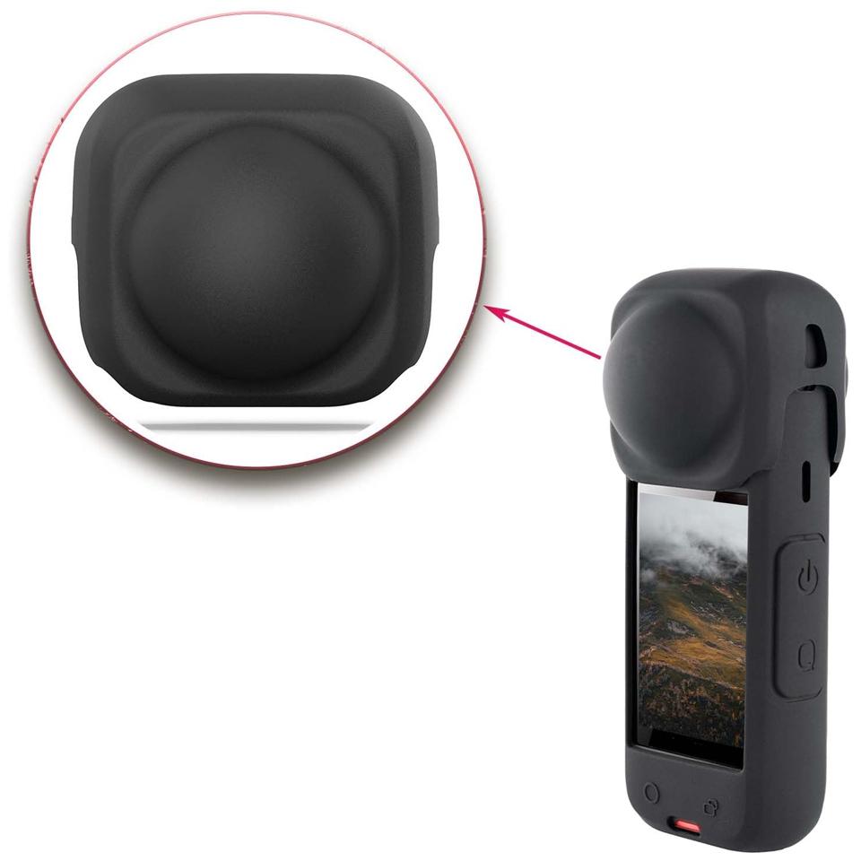 Silicone Lens Cap for Insta360 X5 X4 Protector Cover Lens Protective Case Anti-scratch for insta360 x4/x5 Camera Accessories