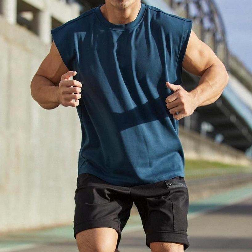 Muscle Brothers Men's All-Cotton Moisture-Wicking Sports Tank Top