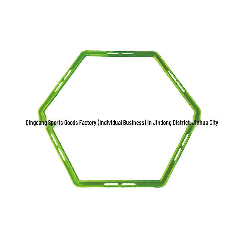 Polygon Agile Hoop: Children's Sports Training Ring for Basketball and Football Fitness.