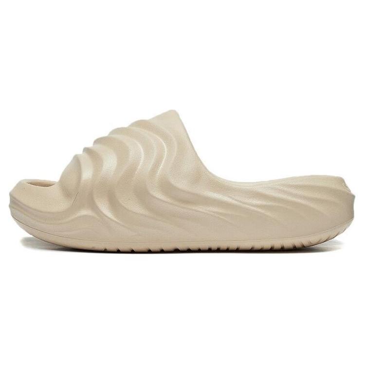 New LiNing Puff Slay Slide Slippers Women's Light Creamy Brown AZST006-3