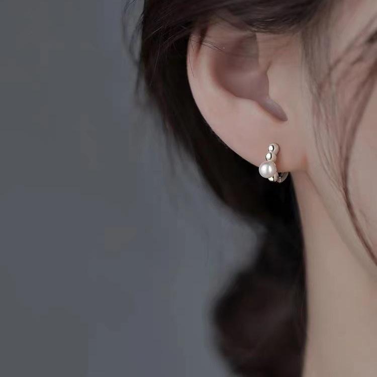 2024 New Style Pearl Earrings | 925 Sterling Silver Studs | Light Luxury Women's Jewelry