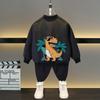 Chaqueta de primavera y otoño para niños y niñas, uniforme de béisbol con estampado de letras de oso de dibujos animados para niños de 4 a 12 años, ropa de abrigo deportiva