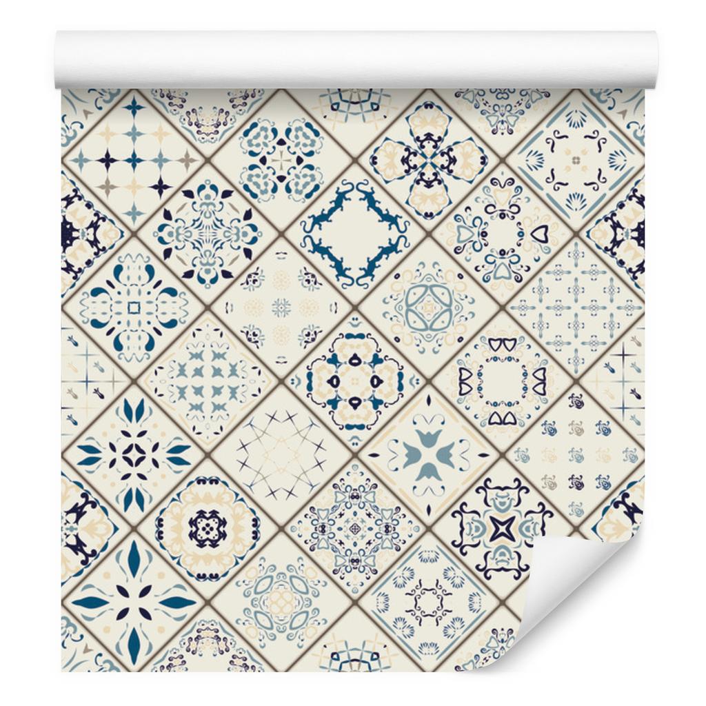 Colorful Moroccan Mosaic Wallpaper for Living Room and Bedroom 50x1000