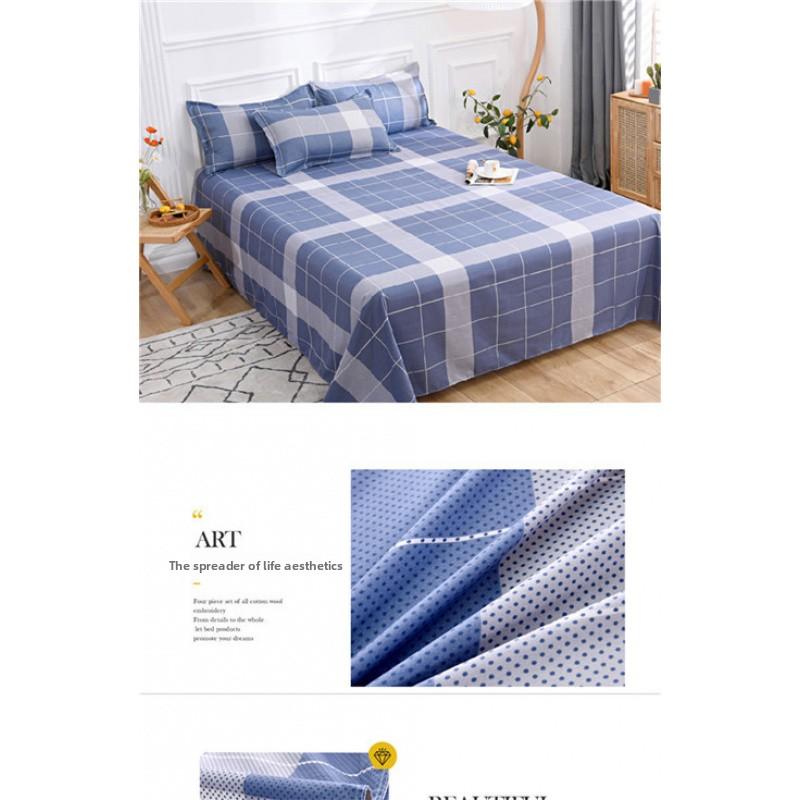 Einzelbettlaken für Studentenwohnheim 1,8 m Männer und Frauen Großes Doppelbettlaken Einzelbett 1,5 m Kissenbezug Kinder Doppelbettwäsche