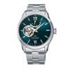 Orient Star Contemporary Open Heart Mostrador Verde Cristal de Safira Relógio Automático RE-AT0002E