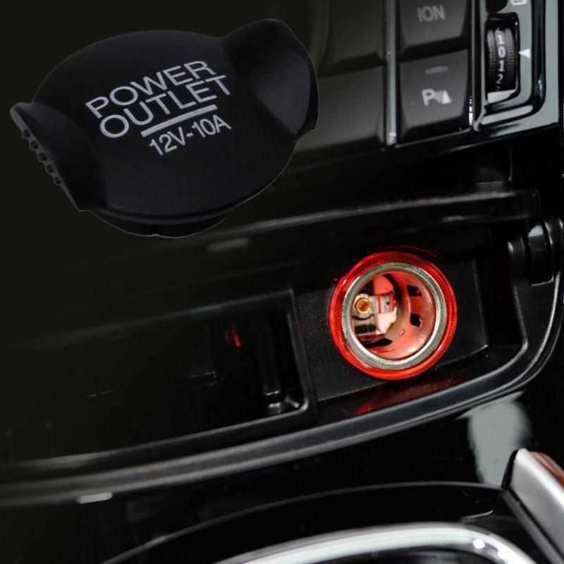 2Pcs Dustproof Plug Caps 12V Power Socket Plug Cover Caps Auto Interior Accessories Car Lighter Outlet Cover