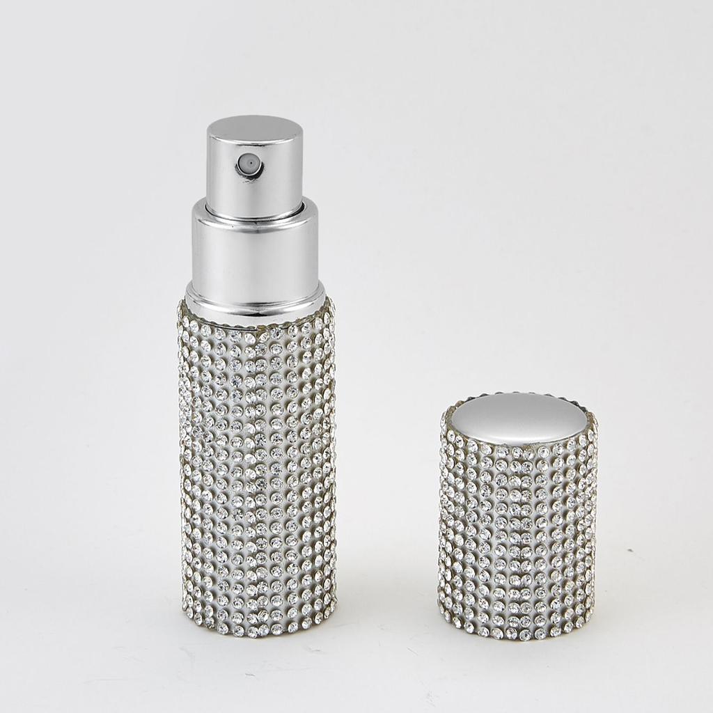 Empty Portable Spray Bottle Mini Bling Crystal Refillable Perfume Atomizer Bottle Scent Pump Case Travel Perfume Atomizer