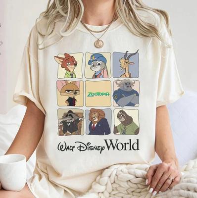 Unisex Shirt Cotton Oversize Large Size Disney Zootopia Characters Shirt, Walt Disney World T-shirt, Judy Hopps