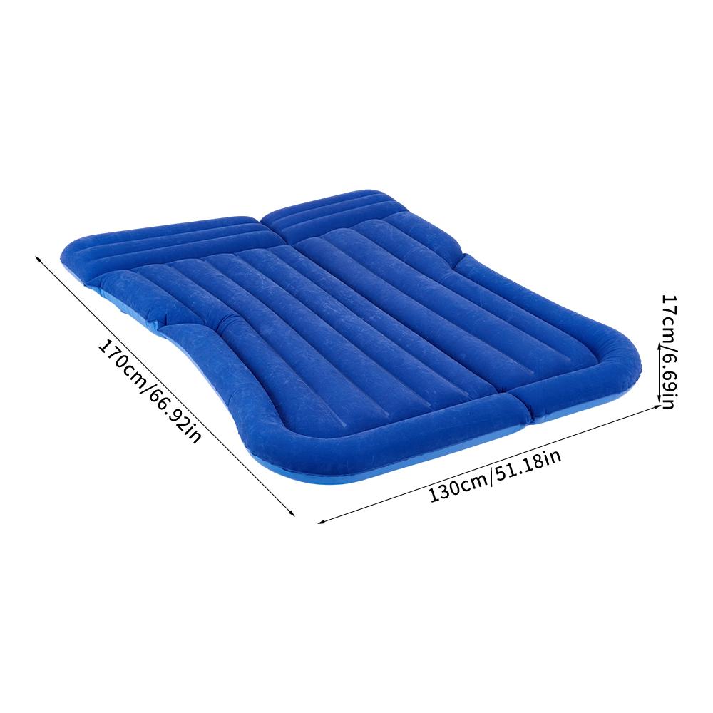 Car Rear‑seat Inflatable Sleeping Mattress Flocked PVC Material for Outdoor Car Travel