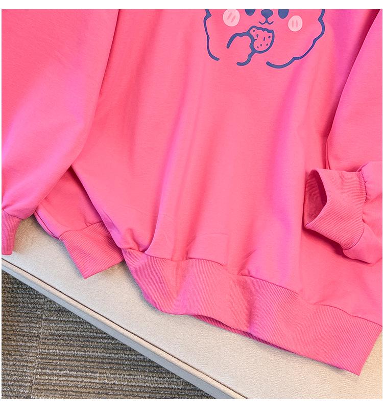 Plus Size 200-350 Jin Loose Autumn Hoodie - Bust 150/160 (Model 6072)