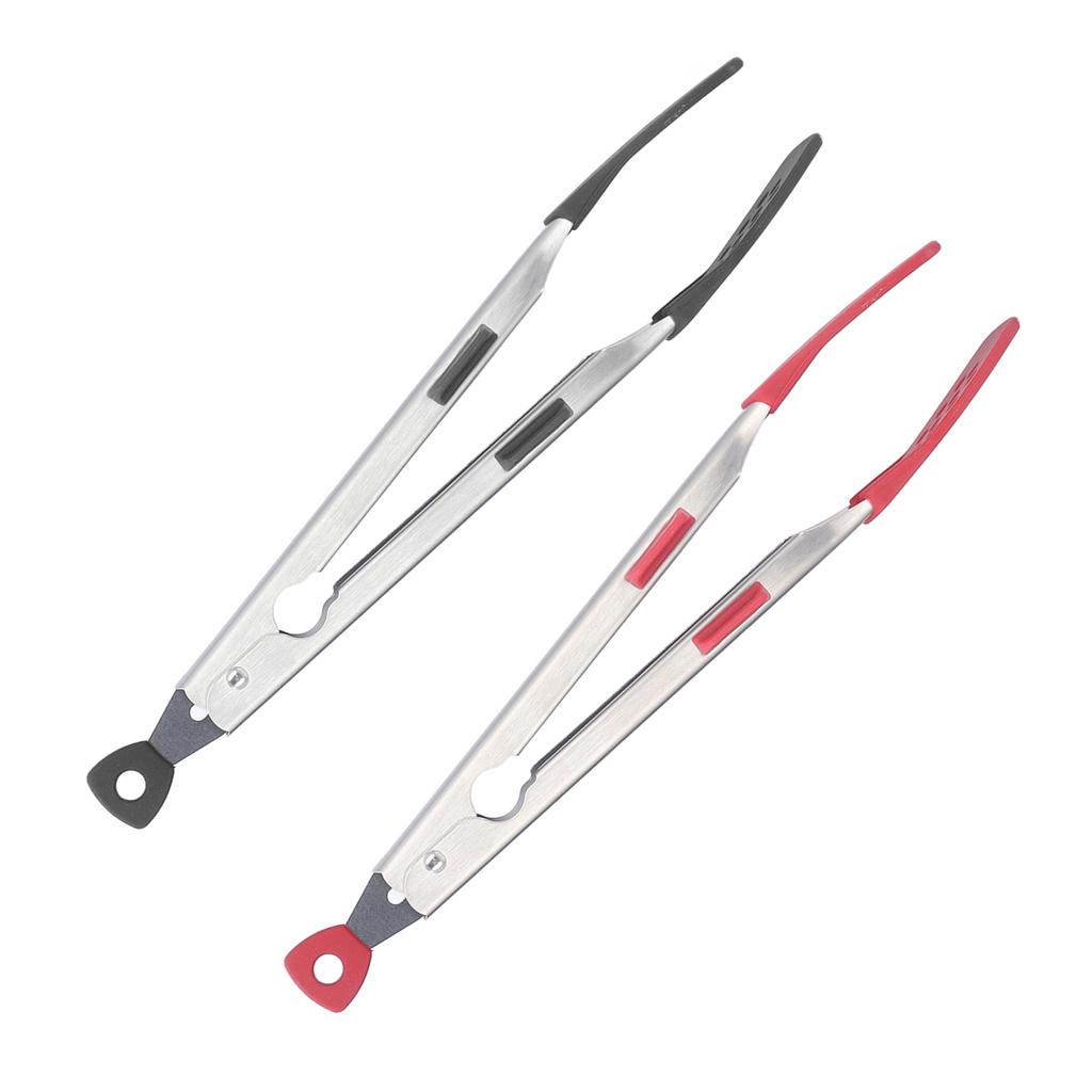 Food Tong Thickened 304 Stainless Steel Anti Slip Corrosion Resistant Barbecue Tongs for Restaurant
