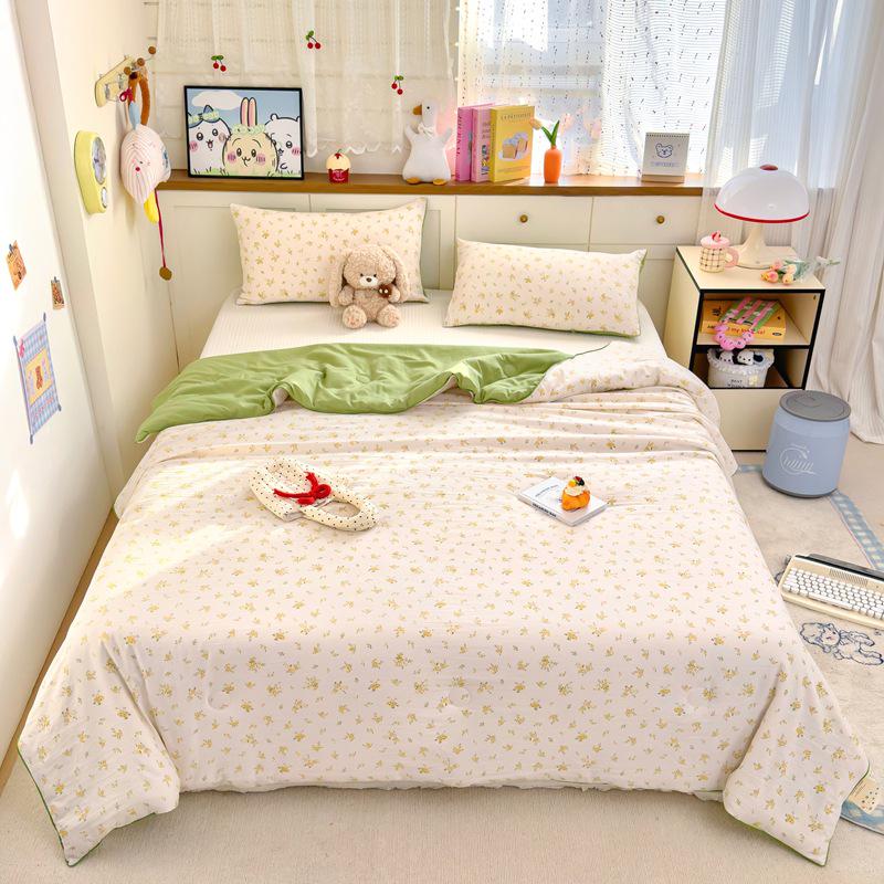 A klasės kūdikių lygio plauta medvilnė ir sojos pluoštas vasarinė vėsinanti antklodė