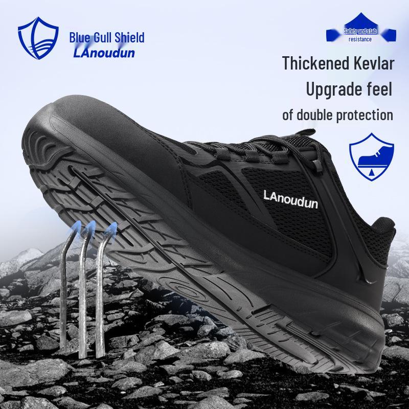 Blue Gull Shield Men's Fiberglass Toe Electrician Safety Shoes, Insulated & Anti-Puncture Work Shoes