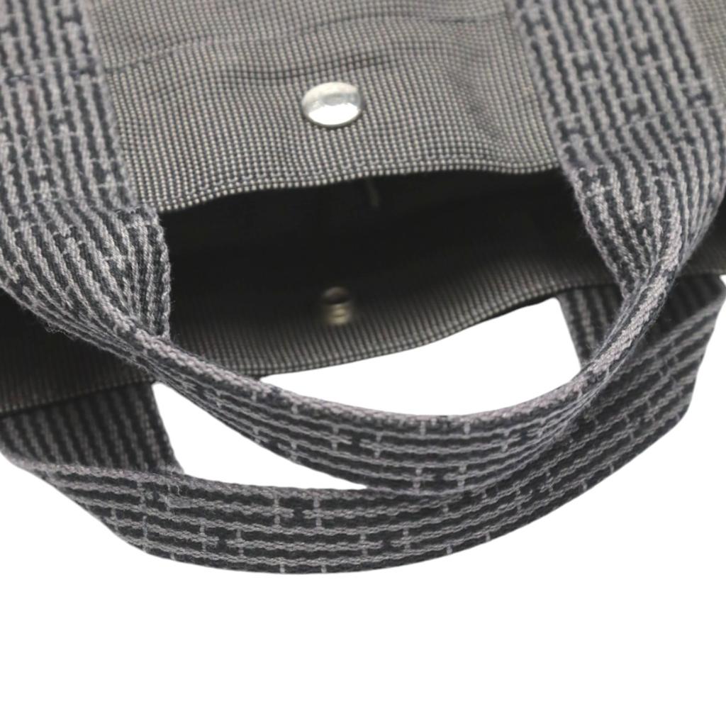 HERMES Tote MM Her Line canvas Tote Bag canvas gray Used