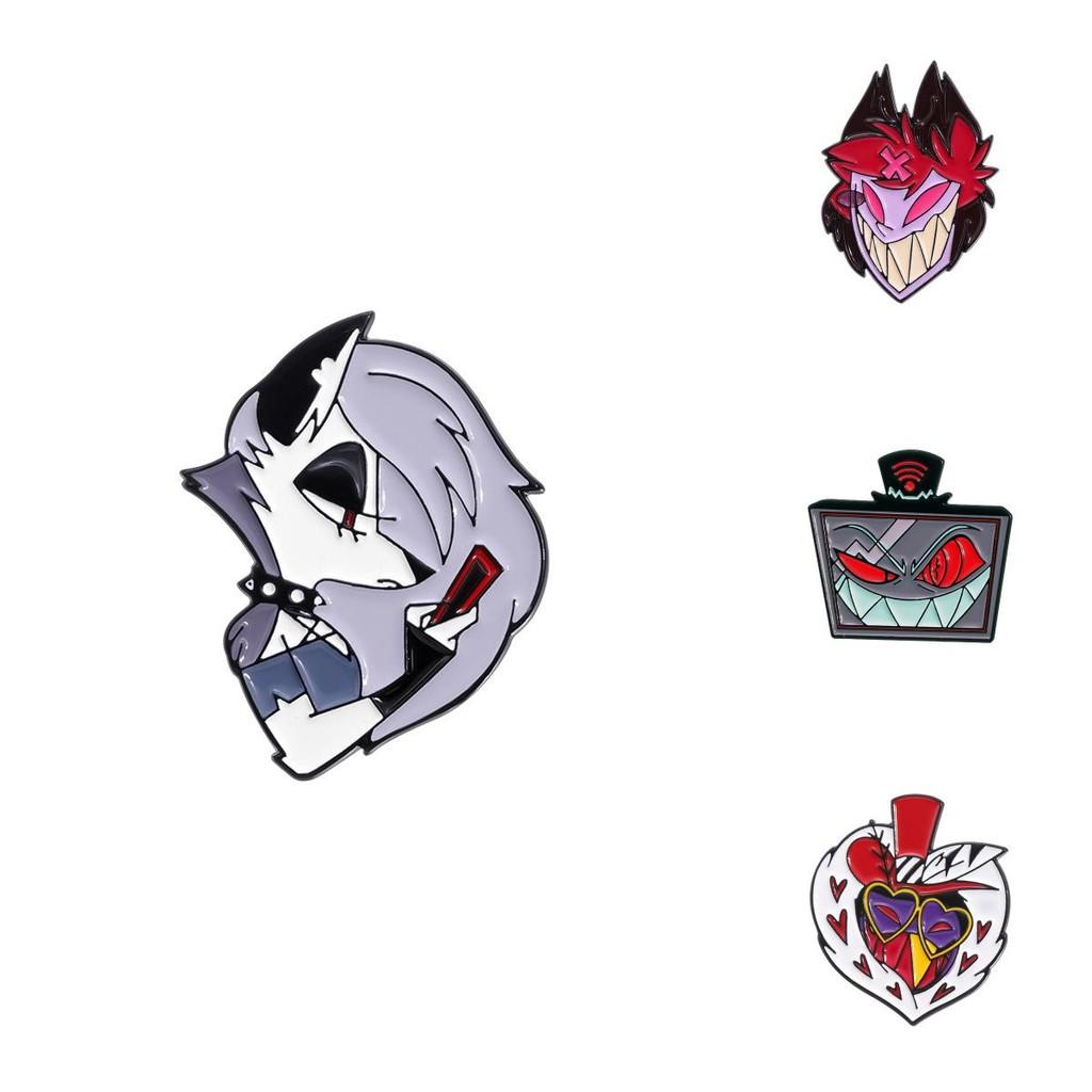 Creative Cartoon Character Alloy Brooch Fun Unique Metal Badge Decorative Pin For All Styles