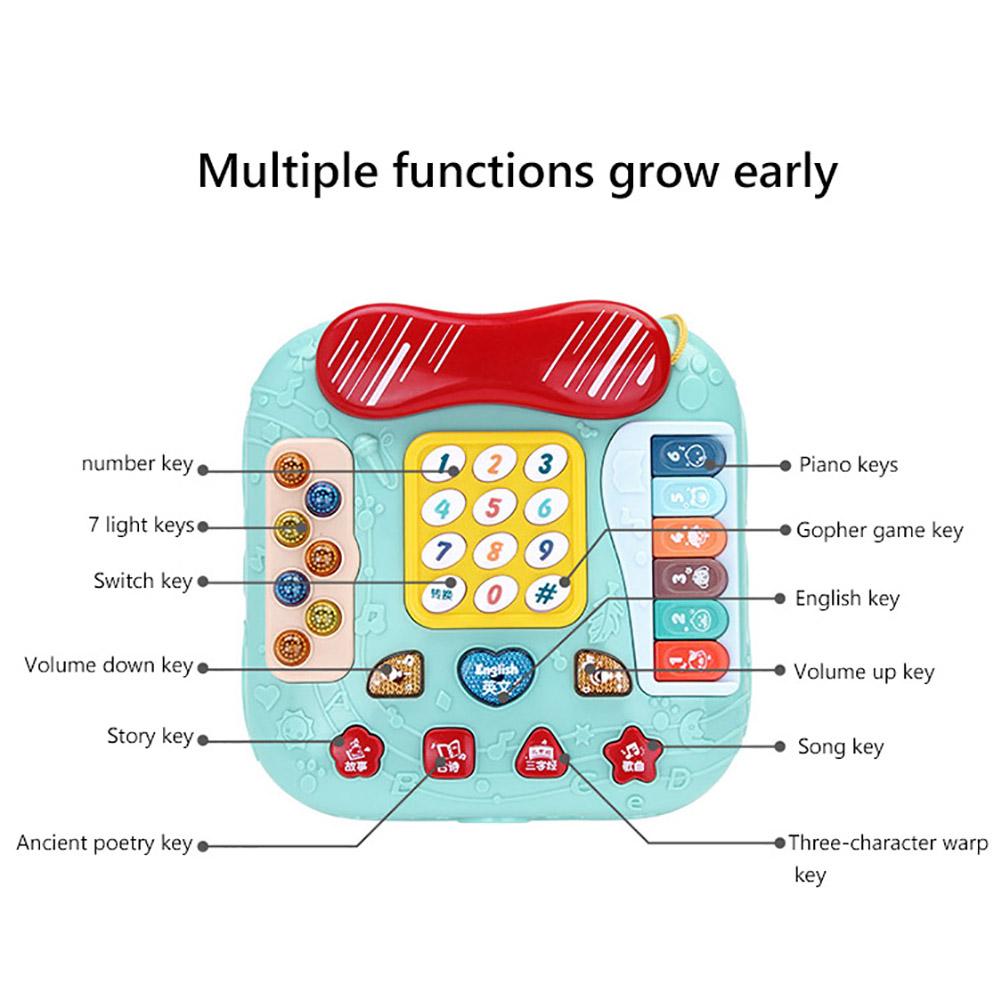 5-in-1 Baby-Handy-Spielzeug für Babys und Kinder, Nachzieh-Spielzeugauto, Musikspielzeug-Handy für Weihnachten, Neujahr