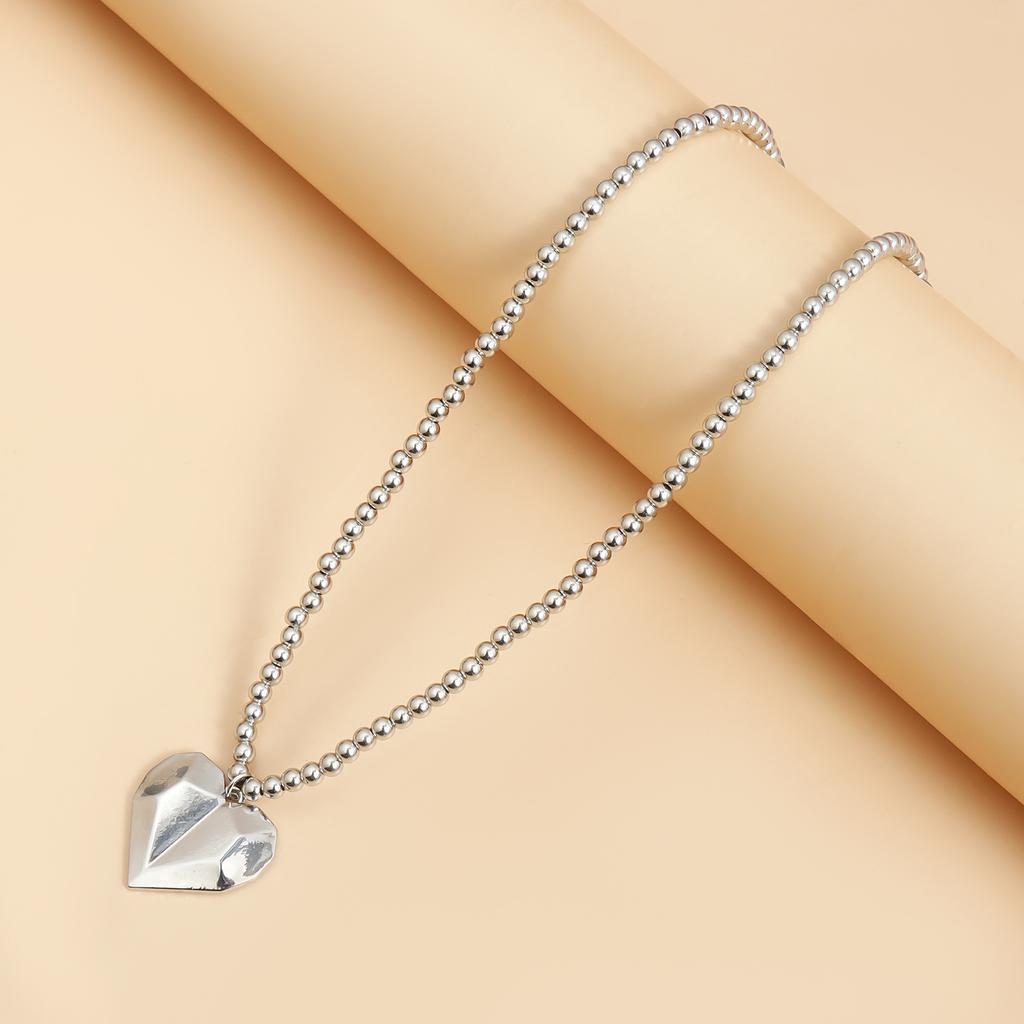 Bijoux Pendentif Amour Fait Main Chaîne Ras du Cou Simple Vent Collier Ras du Cou Féminin