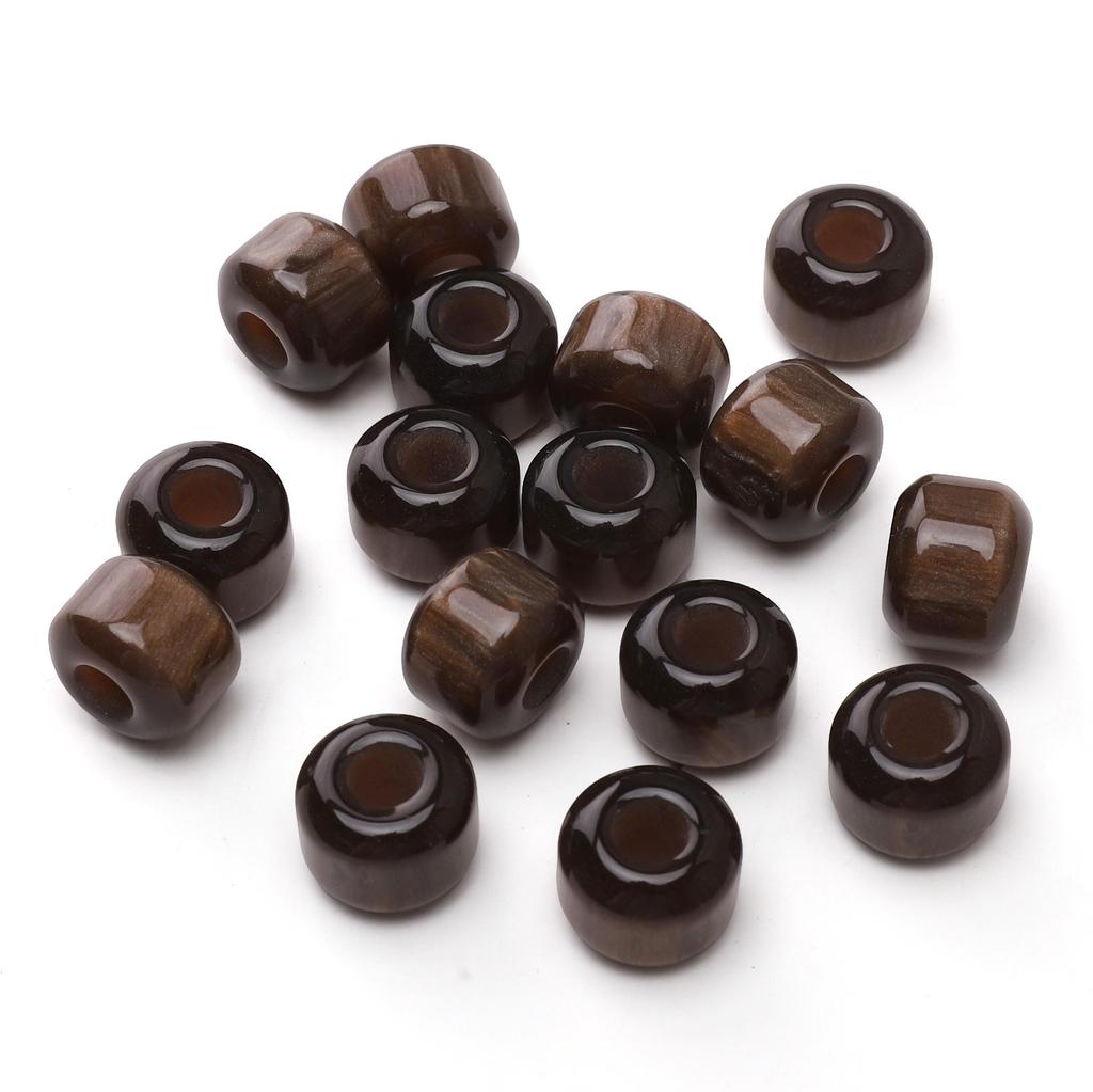 5Pcs Resin Macroporous Beads For DIY Necklace Bracelet Earring Jewelry Craft Making Accessories