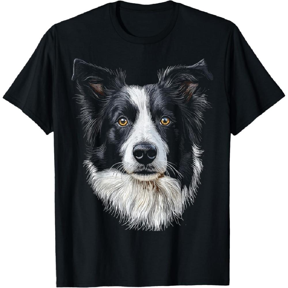 

Border Collie Dog Motif Pet Mandala Border Collie T-Shirt S