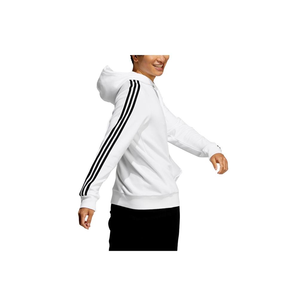 adidas Neo Casual Sport Hoodie with Side Stripes Men Tops White H53023