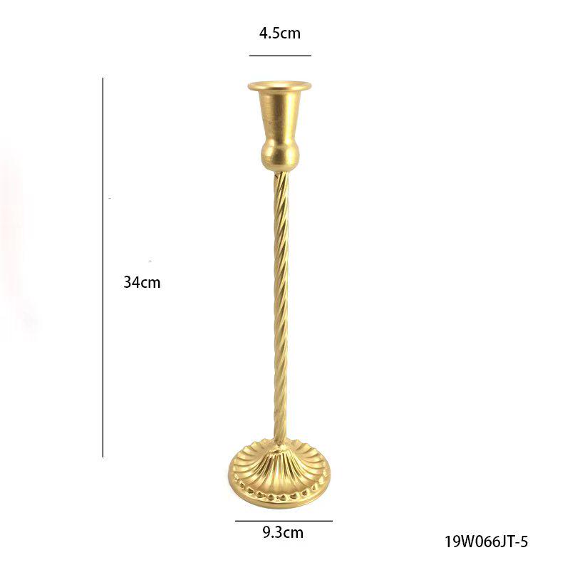 Elegant Wrought Iron Candlestick for Romantic Wedding & Living Room Decor