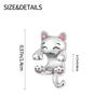 Fashion S925 Silver Pendant Firefly Pendant Cute Bear Beads Suitable For 3MM Original Bracelet Women Jewelry Gifts