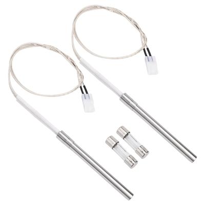 Barbecue Dual Pack of Hot Rod Ignitors For Wood Pellet Grills Including Essential Components For Easy Installation And Use