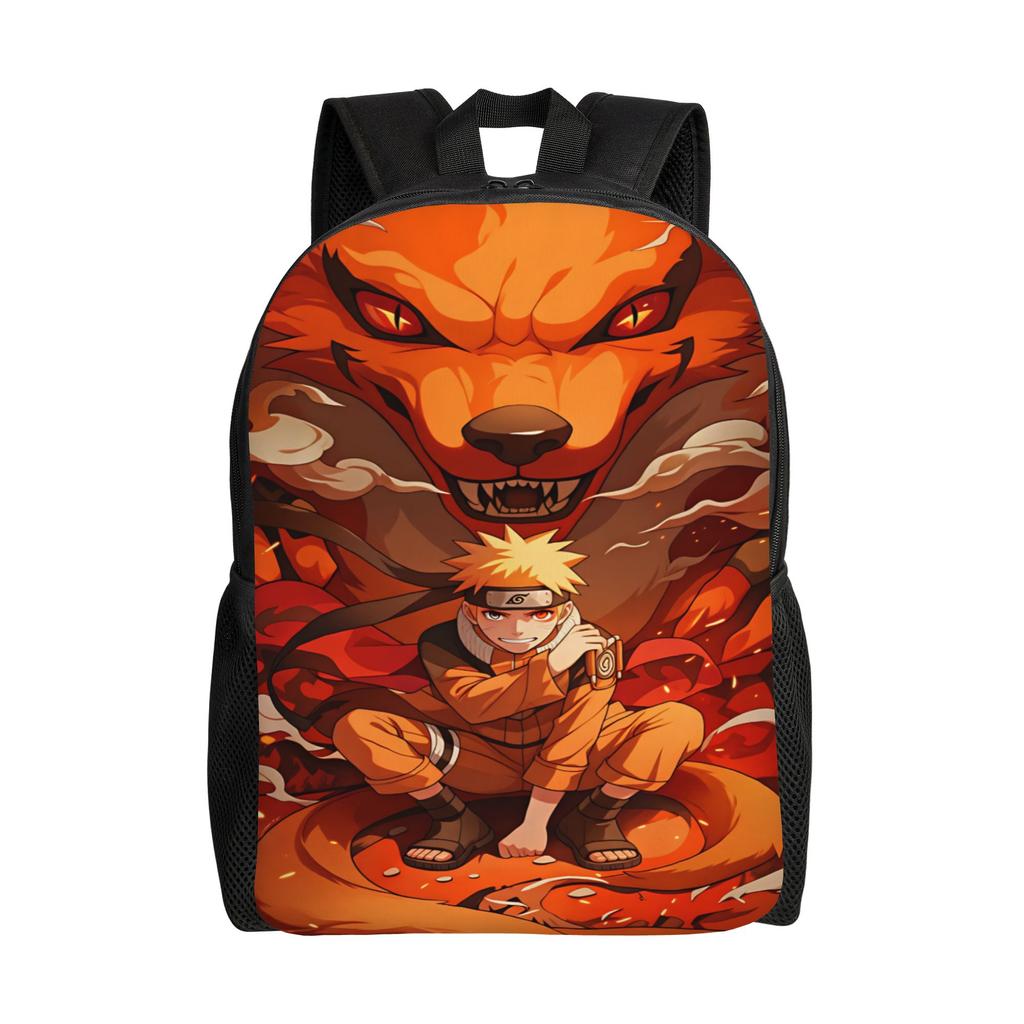 Uzumaki Gaara Kurama Shukaku Backpack Sport Backpacks Boy Design Print School Bags Leisure Rucksack