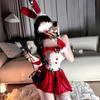 Seductive Christmas Lingerie: Sexy Bunny Girl, Cosplay Maid, Catwoman Bodysuit Set