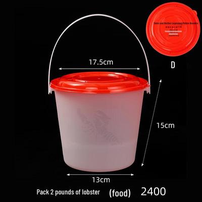 Disposable Round Plastic Food Takeaway Bucket