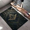 Masonic Symbols and Geometric Designs Carpet Yoga Living Room Room Decor Children's Crawling Mat Doormat Area Rug Games Mat