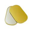 Metal Frame Portable Mirror Mini Pocket Rotating Mirror Heart Shape Makeup Mirror  Student Use