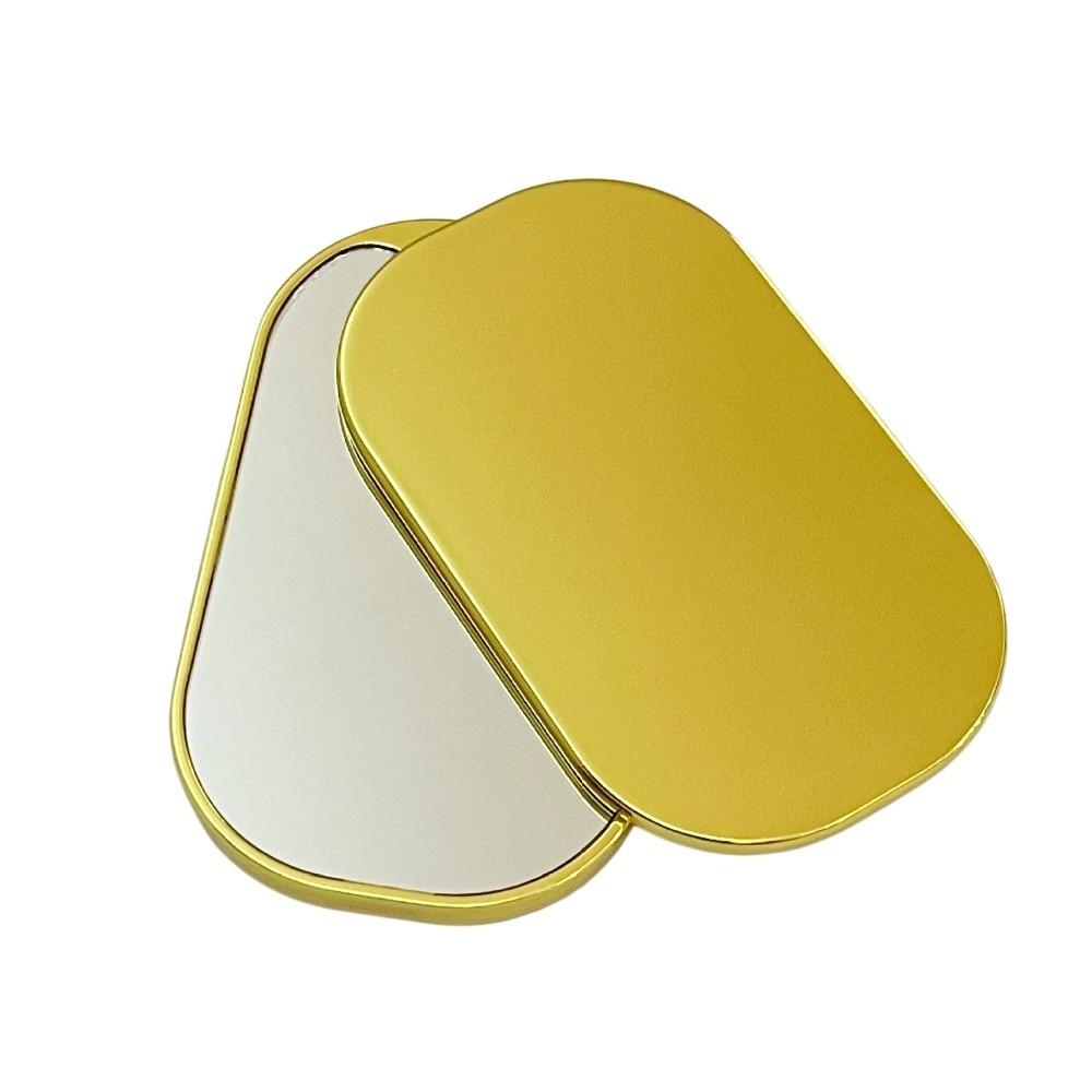 Metal Frame Portable Mirror Mini Pocket Rotating Mirror Heart Shape Makeup Mirror  Student Use