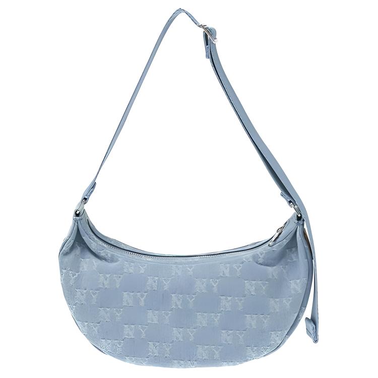

MLB New York Yankees 25SS All Over Print Adjustable Shoulder Strap Denim Underarm Bag Unisex Shoulder Bag Blue 3ABQMD15N-50BLL Blue