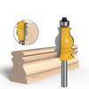 1pc Architectural Cemented Carbide Molding Wood Router Bit Wood Milling Cutters Woodworking Tools 6mm/1/4inch 8mm 12mm 1/2inch Shank