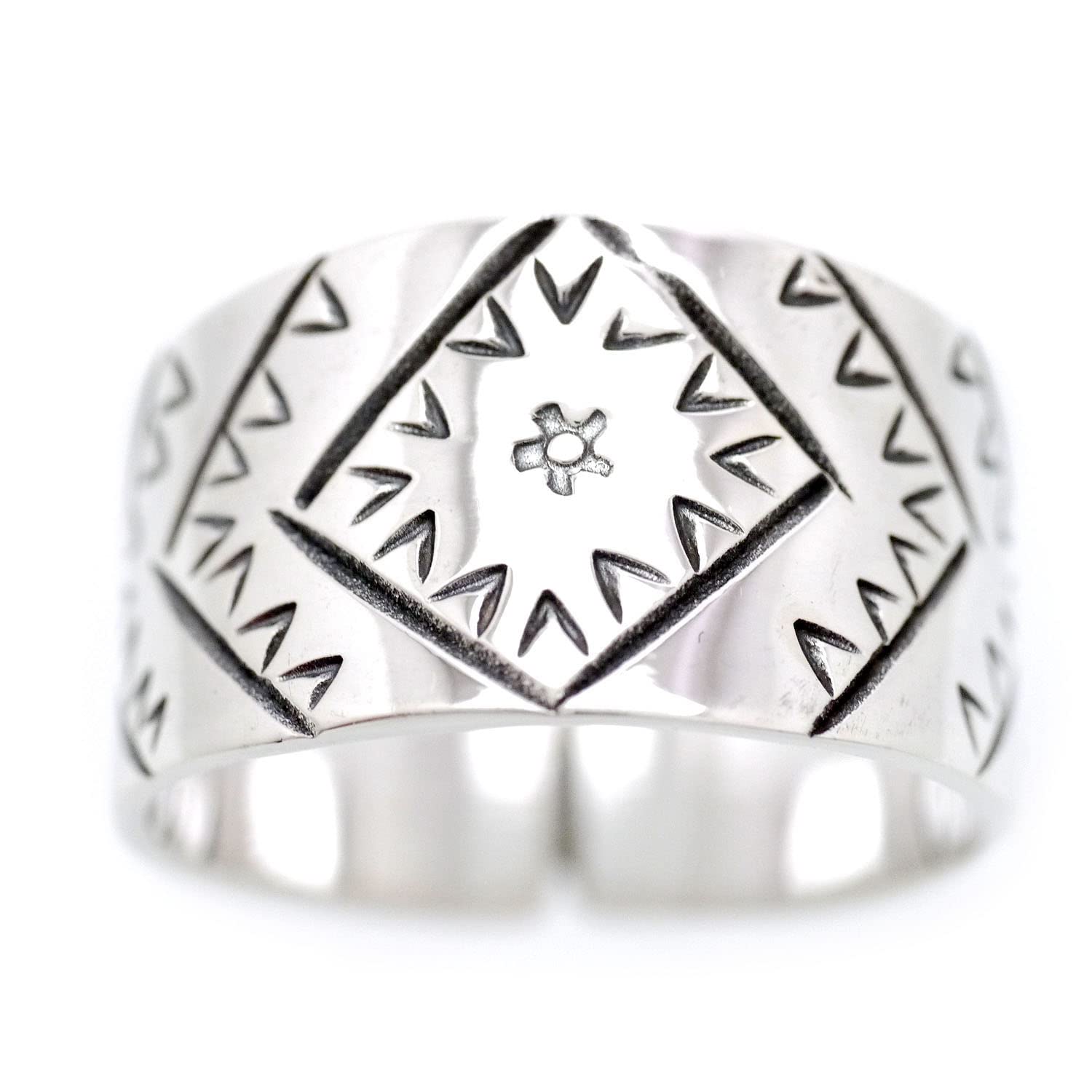 

925 Silver Karen Ring E2 Free Size Diamond Karen Silver Big Ring [Silver One] Men s