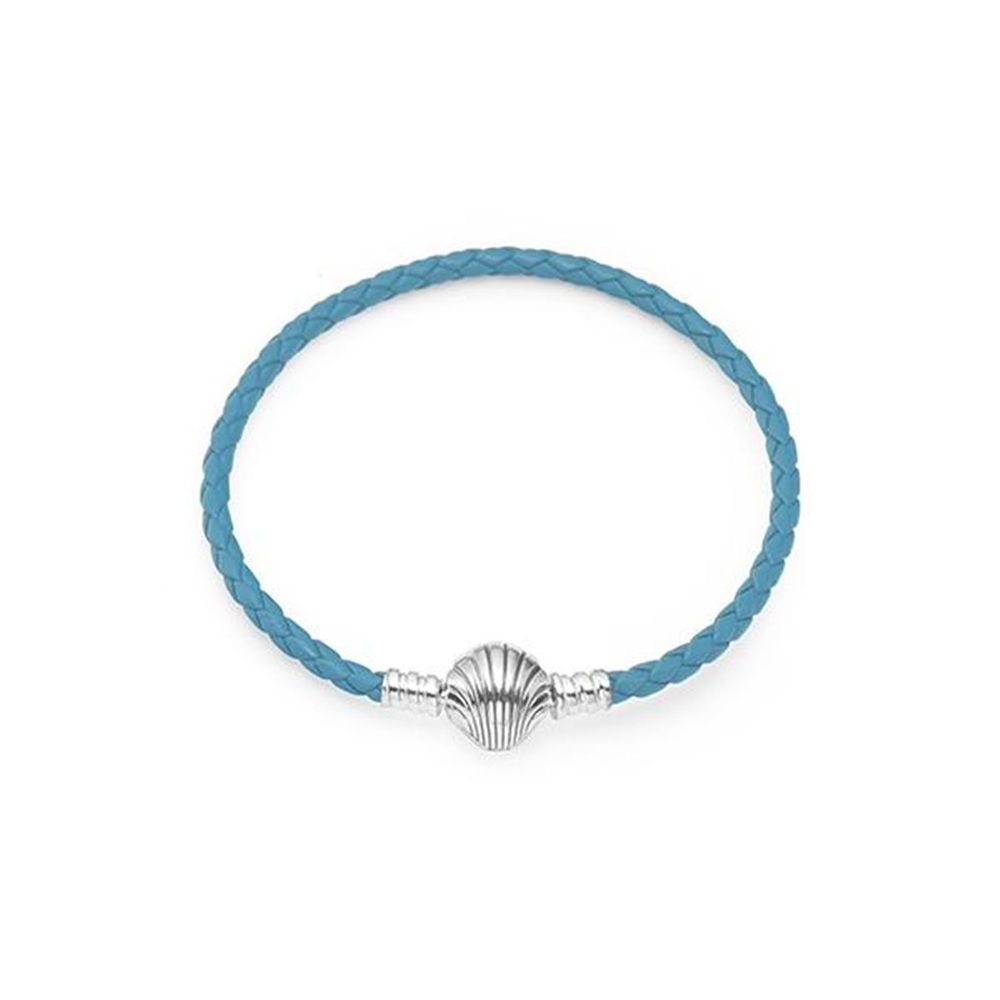 PANDORA 598951C01-S Moment Seashell Clasp Turquoise