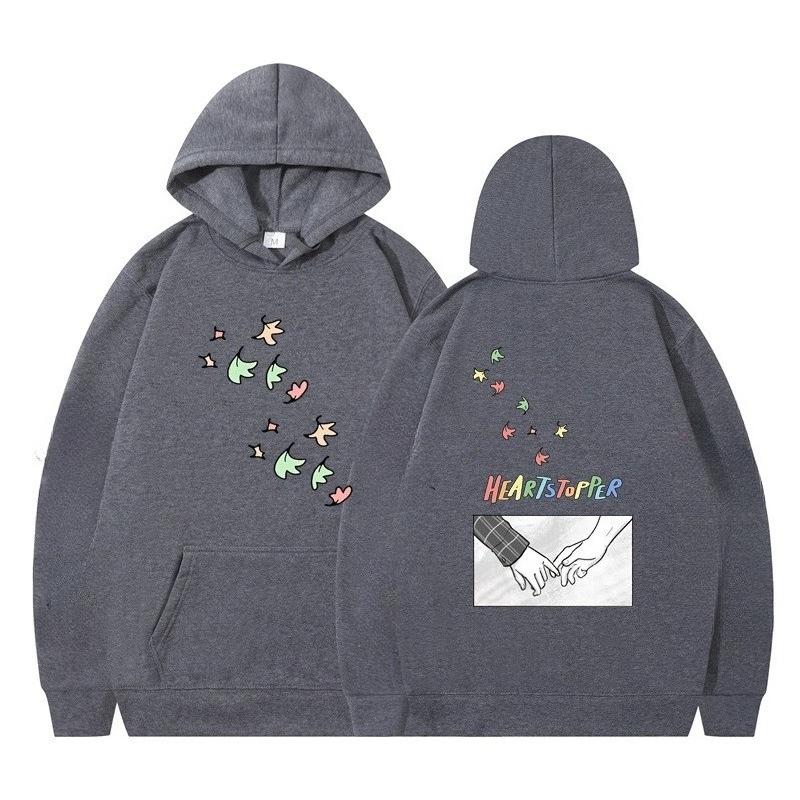 Nick and Charlie Heartstopper Hoodie Fashion Design Men's and Women's Sweaters Wool Popular Couple Casual Street Style Hoodie