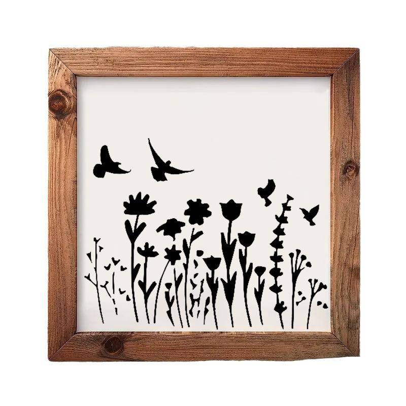 Original, 12 Sheets/set, Floral Style, Painting Template, Floral Painting Template, Poster Painting Template, Floral Theme DIY