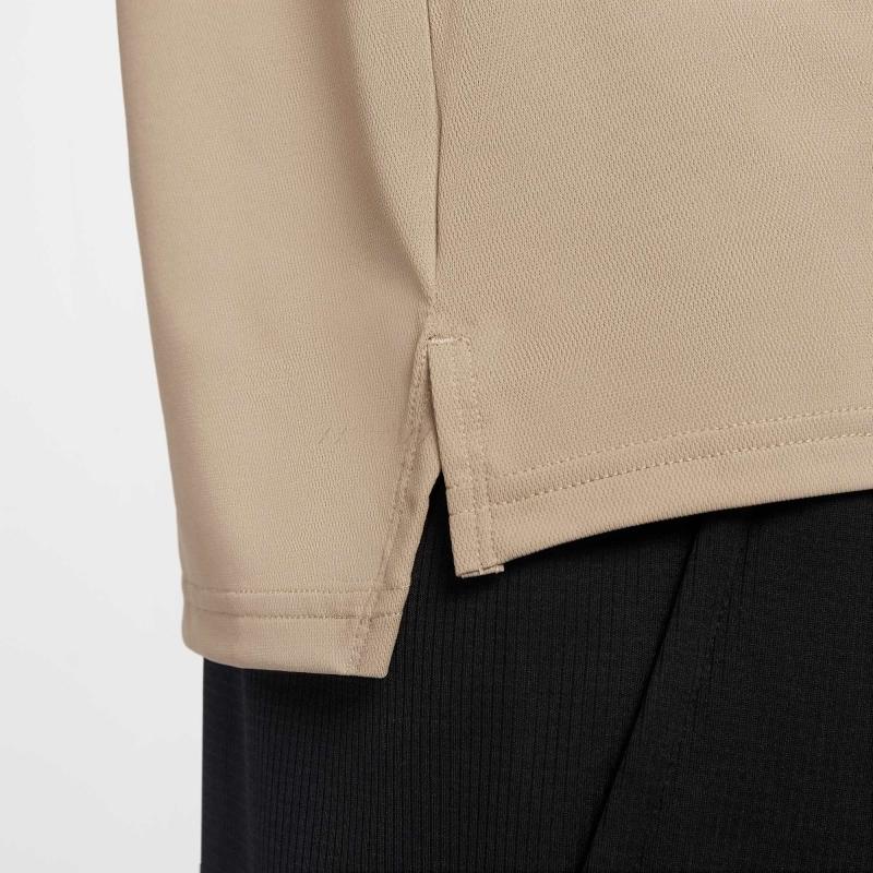 Nike Quick-Drying Breathable Running Sports Casual Comfortable Round Neck Short Sleeve T-Shirt Men Tops Khaki CZ1182-247